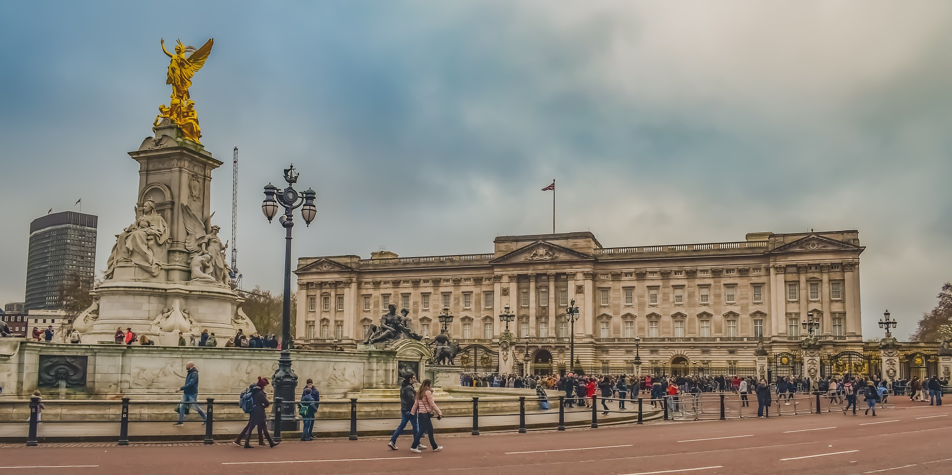 Buckingham Palace and the Queen Victoria Memorial